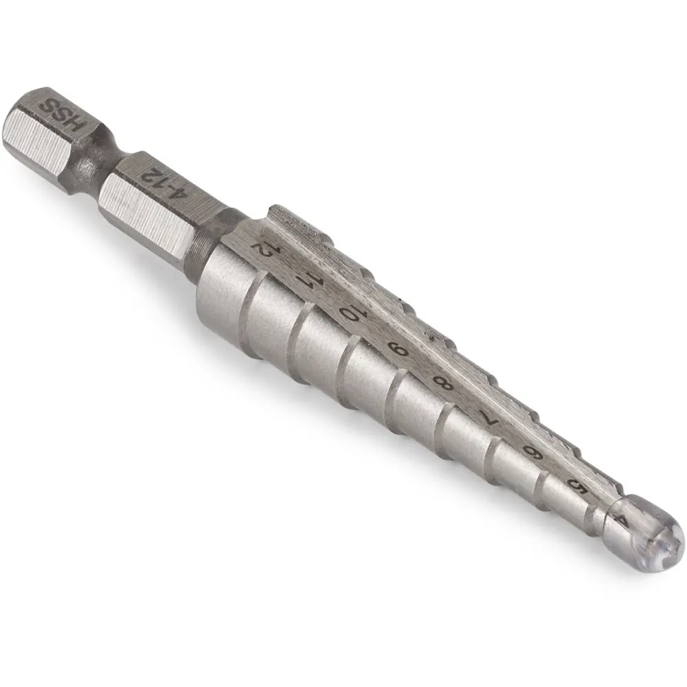 Ступенчатое сверло по металлу VIRA 554001 4-12×73 мм HSS 89377064 STLM-1574254