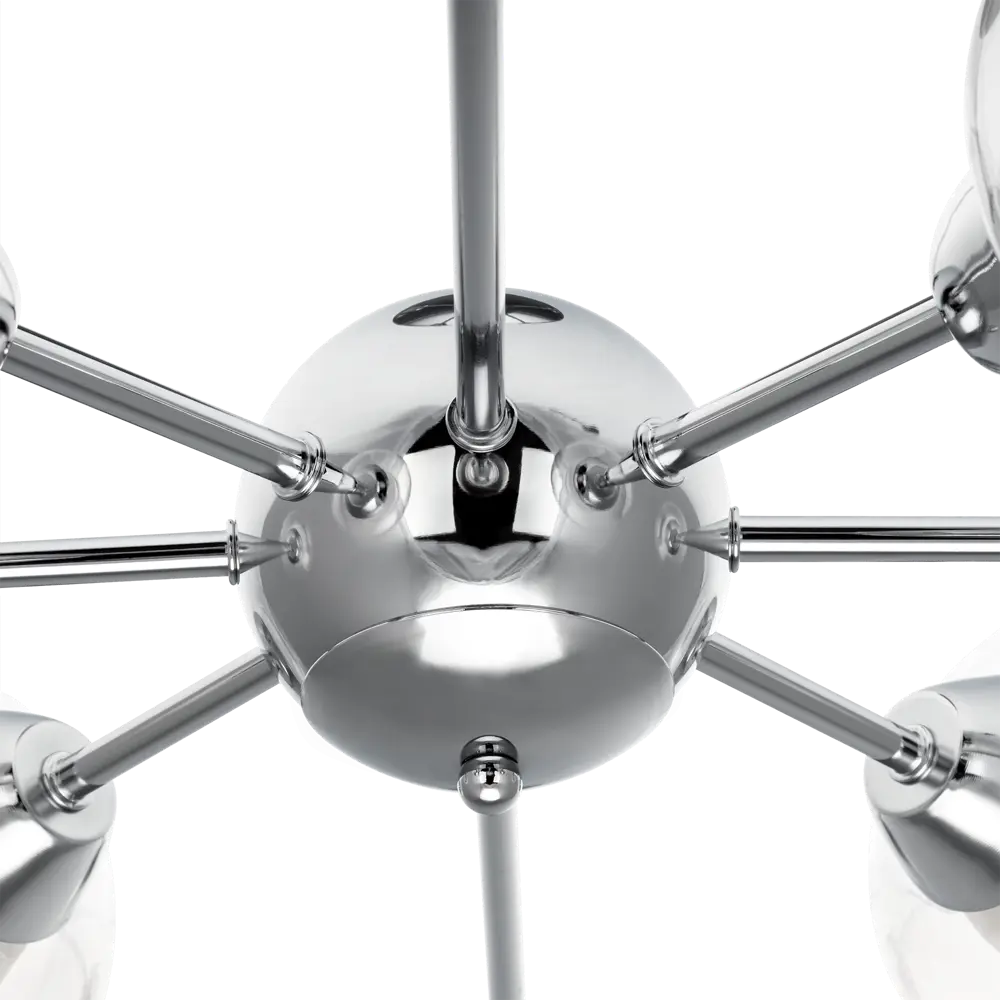 Люстра потолочная Ritter Parma 52517 2 8 ламп Е27 цвет хром STLM-2144045 - Вид №5