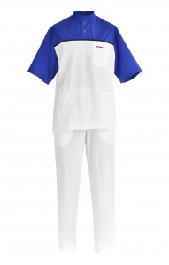 61947 Костюм "Лидер" белый василек  Медицинская одежда  размер 52-54/182-188