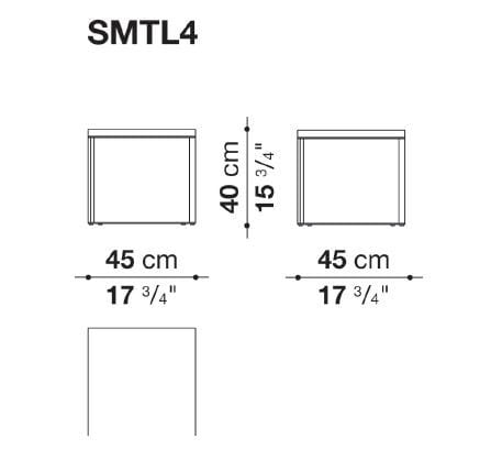 Квадратный журнальный столик Maxalto Lithos ARCH-00074771 - Вид №5