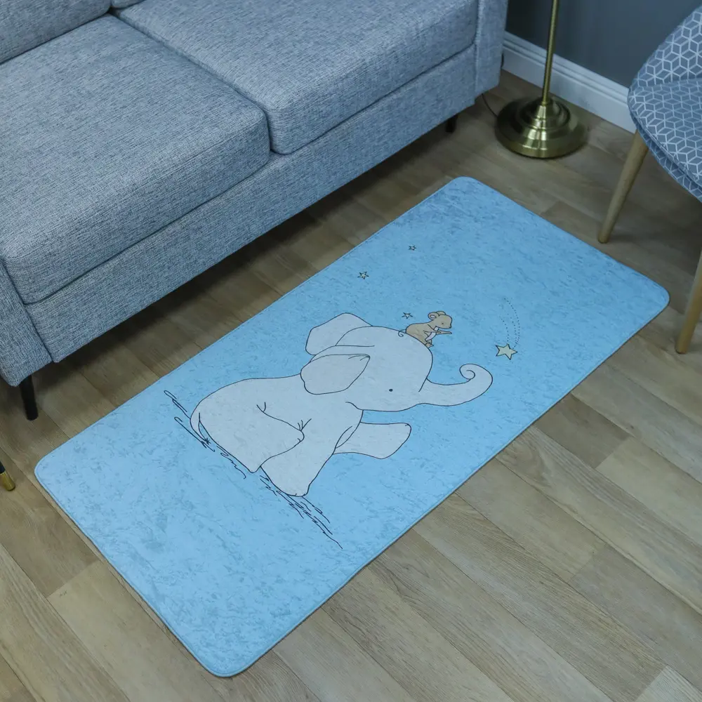 Ковёр «Kids Dream 00» 0.7х1.4 м цвет голубой BOYBO TEKSTIL STLM-2196868 - Вид №4