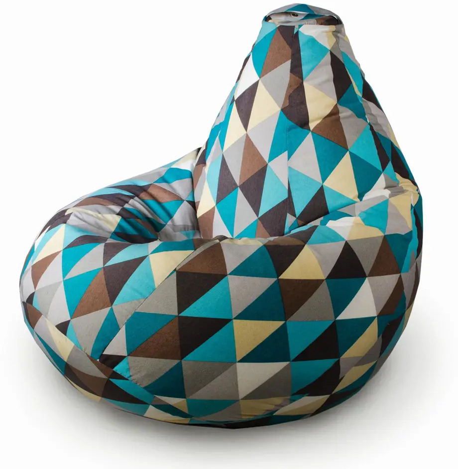 90668201 Мягкое кресло-мешок Mypuff bbb_248 XXXXL Комфорт, большой хлопок, ромб STLM-0330881
