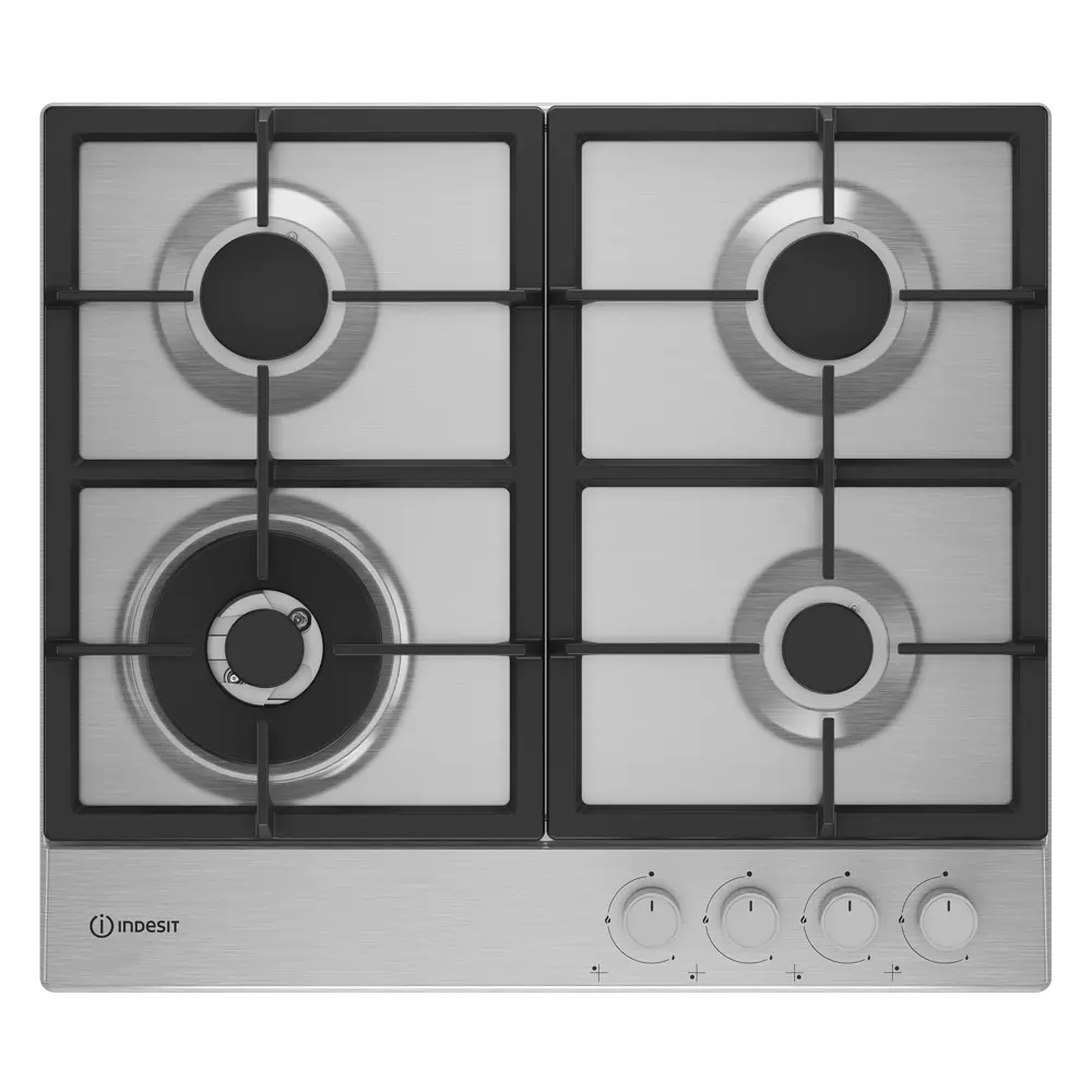 Газовая Варочная Панель Indesit Thpm 642 W/ix/i 58 См 4 Конфорки Цвет Нержавеющая Сталь STLM-2197461 - Вид №1