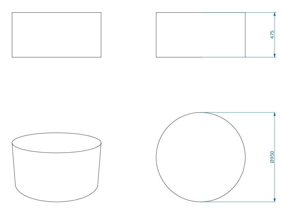 Pouf rotondo in QM Foam per contract Quinze & Milan RONDO ARCH-00140139 - Вид №8