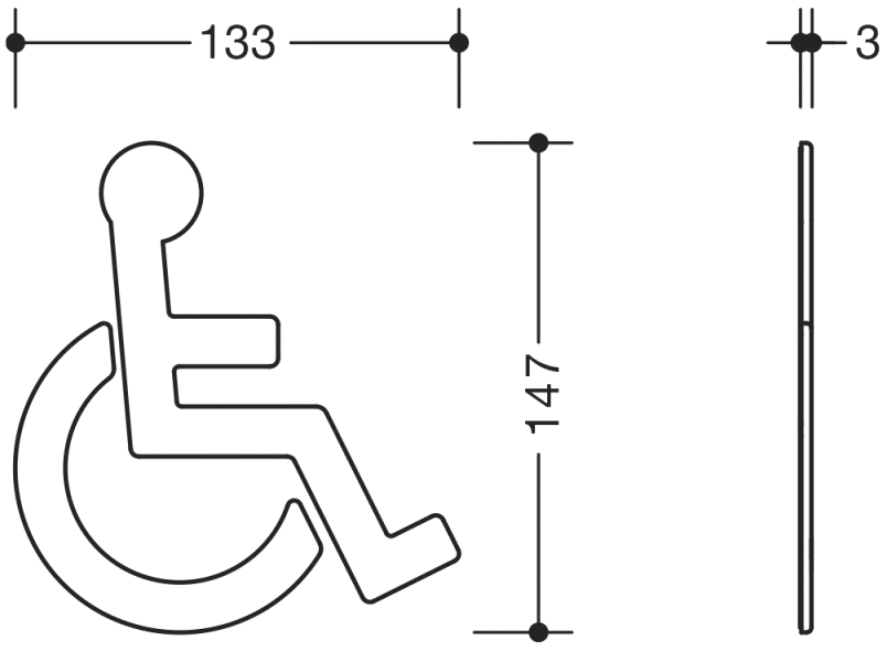801.91.030 Доступный значок HEWI Türzubehör  - Вид №21