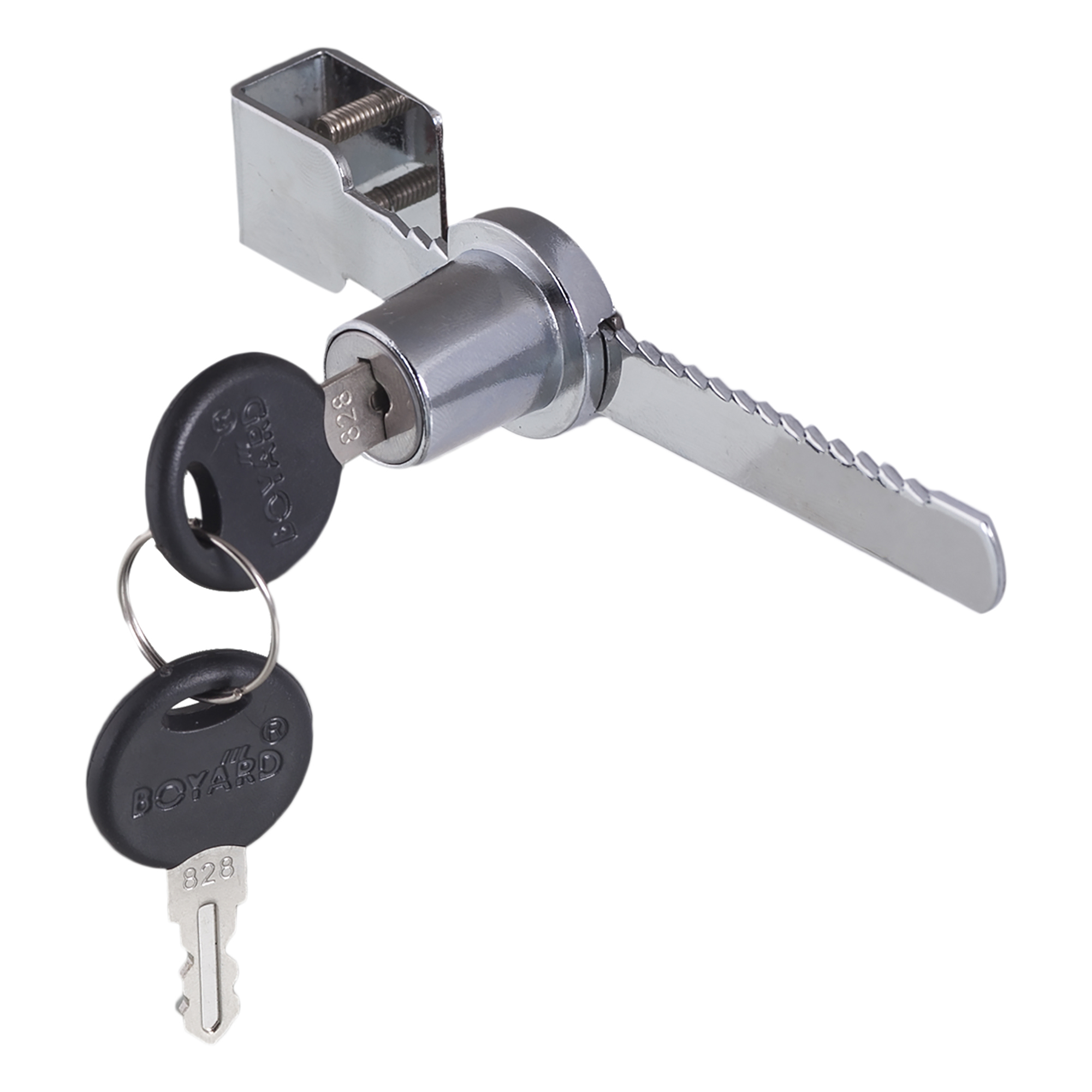 12221812 Замок мебельный накладной Z518CP.3 для раздвижных стеклянных дверей 120 мм металл цвет хром STLM-0001833 Santreyd  - Вид №1