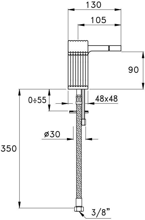 RUBINETTERIE STELLA Смеситель для биде на одно отверстие Casanova 3602tr - Вид №3