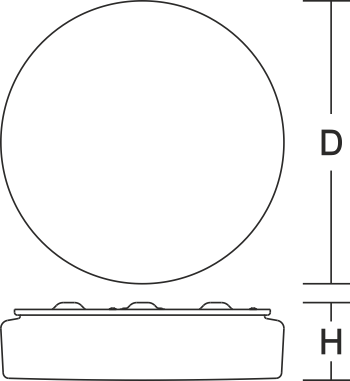 светильник RZB Flat Polymero Kreis Ø300 105929 - Вид №1