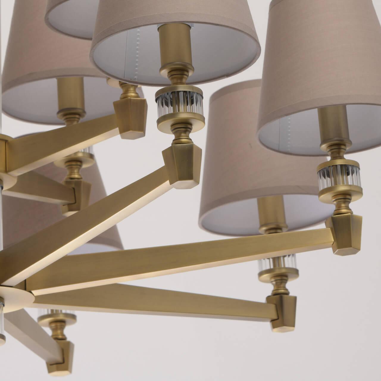 Подвесная люстра MW-Light Дэль Рей 7 700012312 MW-LIGHT ДИЗАЙНЕРСКИЕ, ДЭЛЬ РЕЙ 187731 Серый  - Вид №2