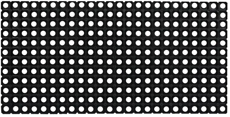 82362965 Коврик грязесборный резина Vortex 50x100 см цвет черный STLM-0025503