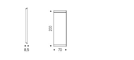 Прямоугольное зеркало из орехового дерева с рамкой Cattelan italia EXCALIBUR ARCH-00148800 - Вид №2