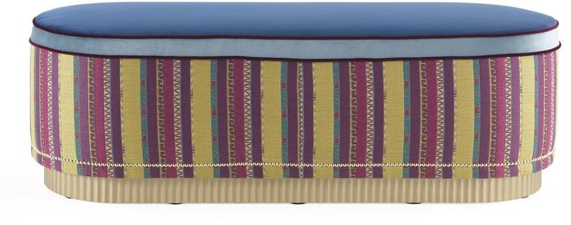 ETRO Home Interiors Мягкая бархатная скамейка Meriam E.mei.222.b - Вид №1