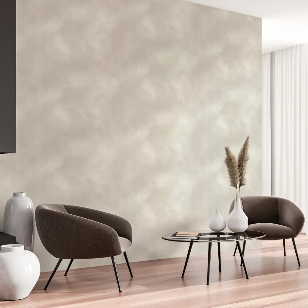 INSPIRE Cloud: флизелиновые обои бежевые для элегантного интерьера 88486714 STLM-0819725 - Вид №3