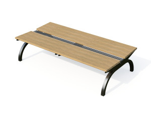 Деревянная скамья без спинки