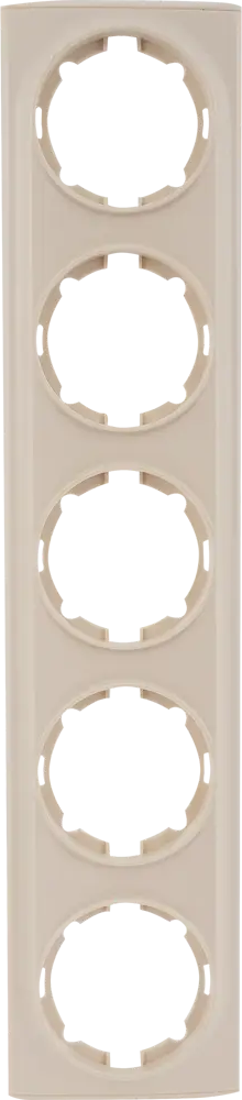 Рамка OneKeyElectro Florence на 5 постов в бежевом цвете 82127003