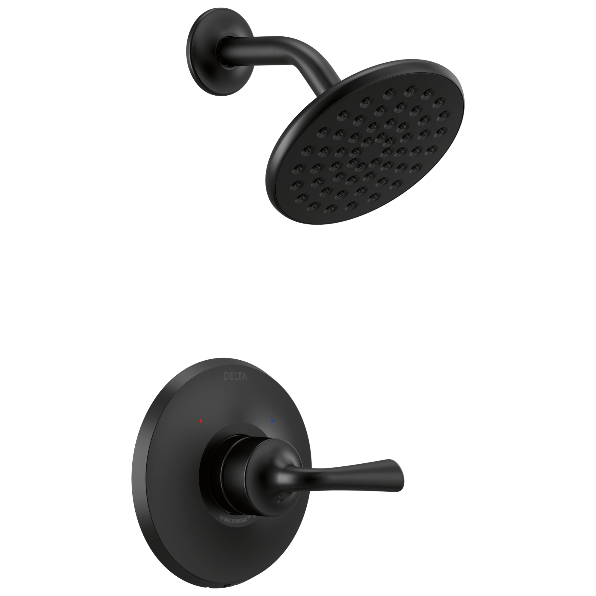 T14233-BL Отделка для душа Monitor 14 Series Delta Faucet Kayra Матовый черный