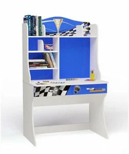 Стол с надстройкой ABC-KING Formula синяя,