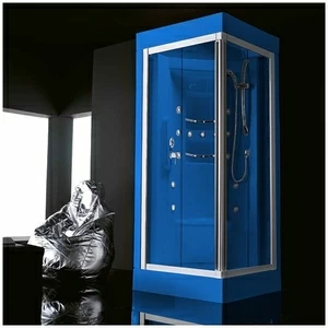 Душевая кабина Gruppo treesse Acquazzurra 80 STB-B7567D-G белая с баней и гидромассажем угловая правая