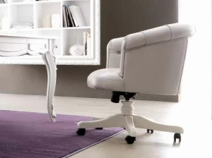 CorteZari Поворотное кожаное кресло с 5 спицами Armonia