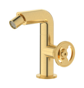 Смеситель для биде на 1 отверстие в комплекте с донным клапаном. WE ARE IB b1220os Brushed Gold Bold