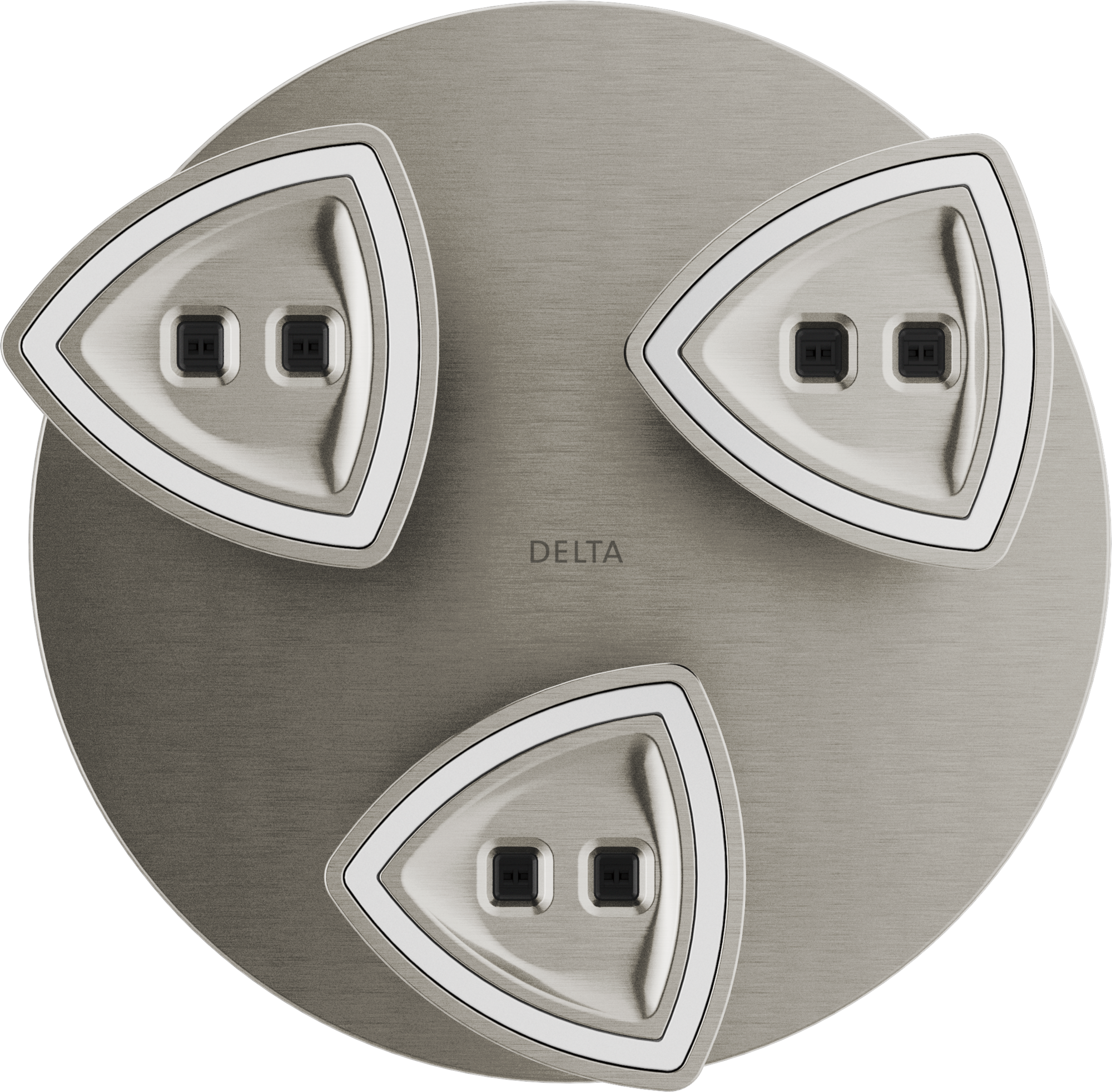 57140-SS25-L Подвесная душевая лейка Raincan со светодиодной подсветкой H2Okinetic® Delta Faucet Universal Showering Нержавеющая сталь  - Вид №3