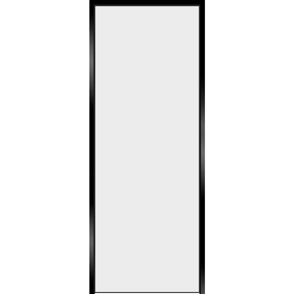 Дверь межкомнатная глухая Invisible Opt 60x200 см левая алюминий цвет белый с черной кромкой 89439064 STLM-2043356 VELLDORIS 