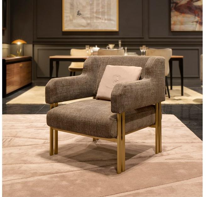 Tonino Lamborghini Casa Кресло из ткани с подлокотниками Vaud sun-id-1400007 - Вид №4