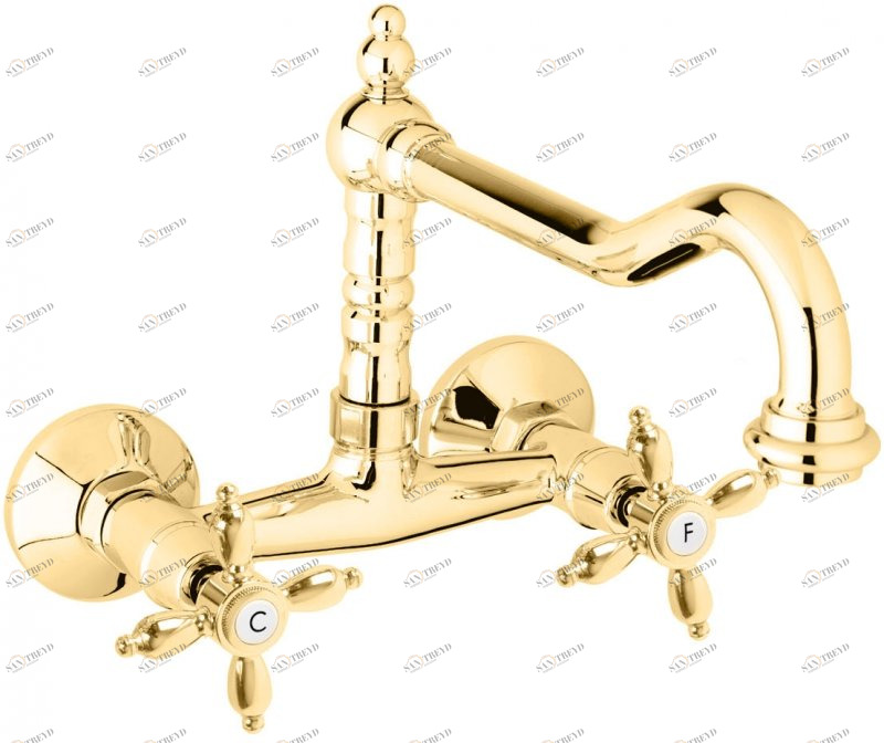 Кухонный смеситель настенного монтажа CEZARES NOSTALGIA-LLP-03/24