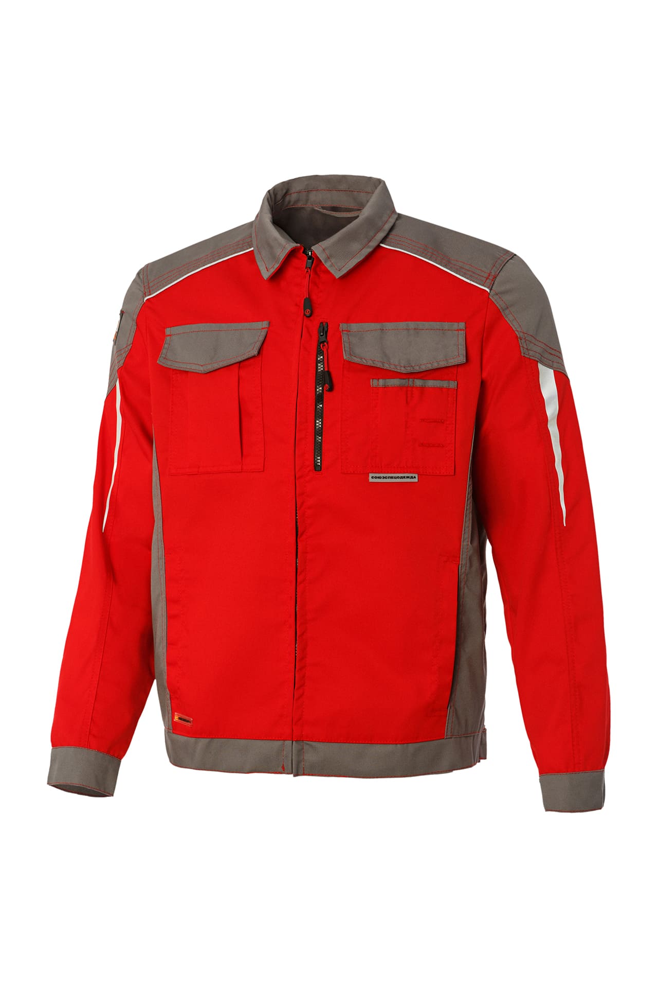 64646 Костюм  NEW 2 красный с серым STATUS  Летняя спецодежда  размер 60-62/170-176  - Вид №1