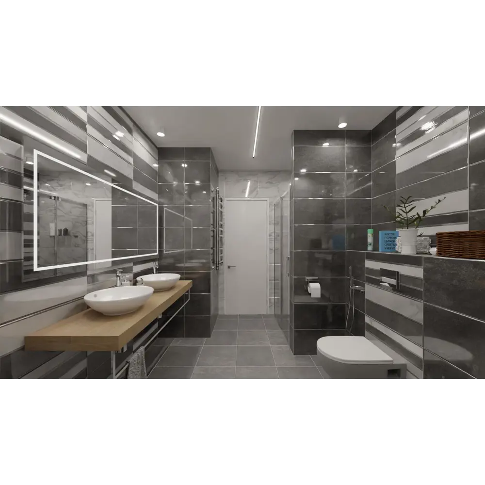 Плитка настенная Rivoli Light 30x60 см 1.62 м² цвет светло-серый Santreyd STLM-2162821 - Вид №5