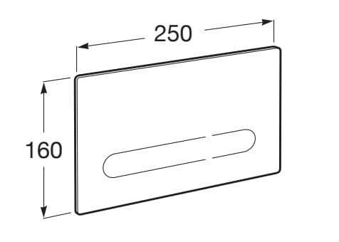 Электронная стеклянная панель управления туалетом Roca In-Wall Systems ARCH-00098334 - Вид №2