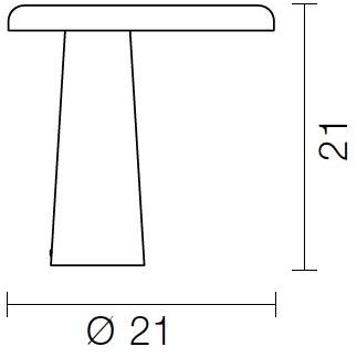 Martinelli Luce Настольная лампа из смолы LED с диммером  824  - Вид №17