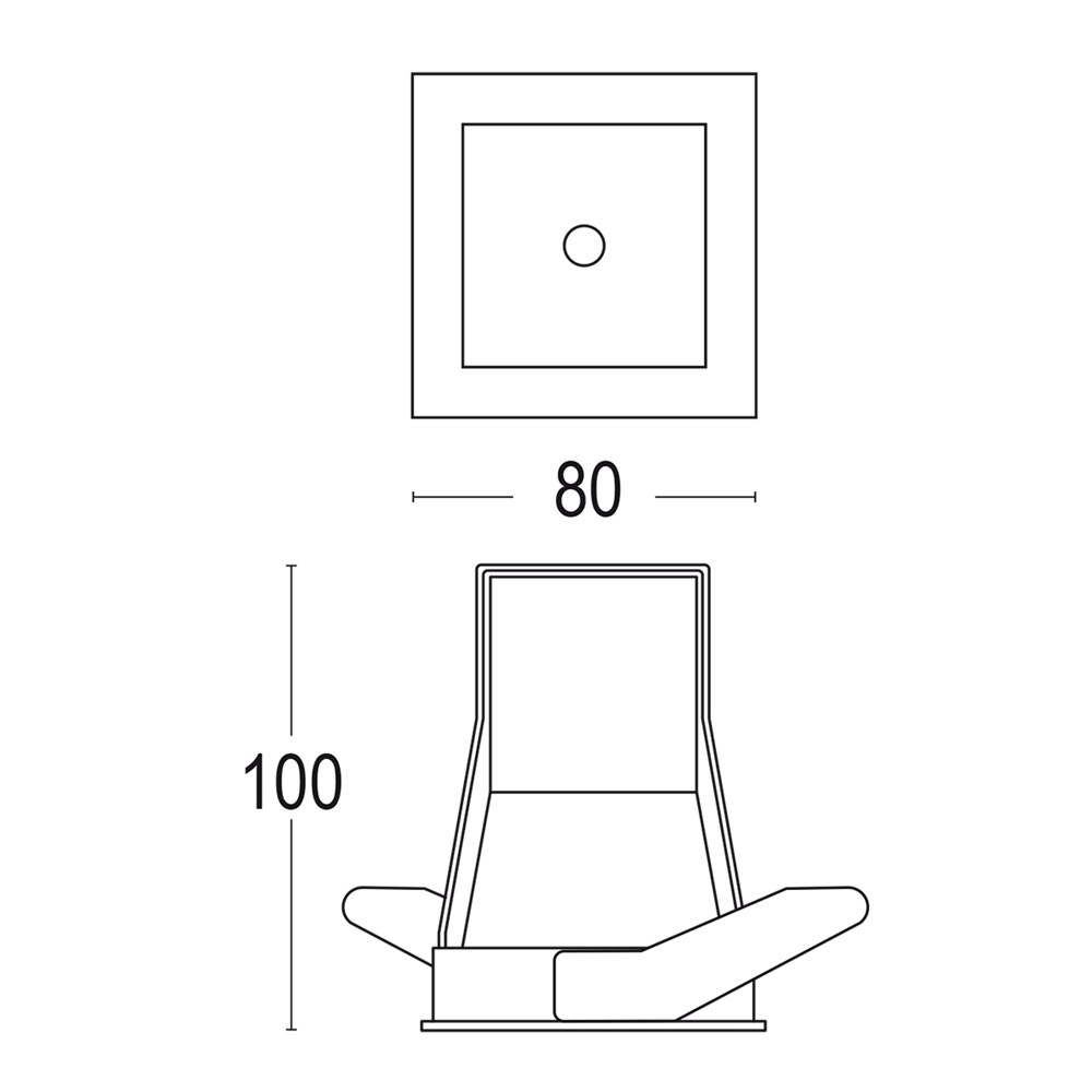 Comfort 1 IP65 SQ Frame 24V Ghidini Comfort 1 SQ .01 Белый (Матовый)  - Вид №1