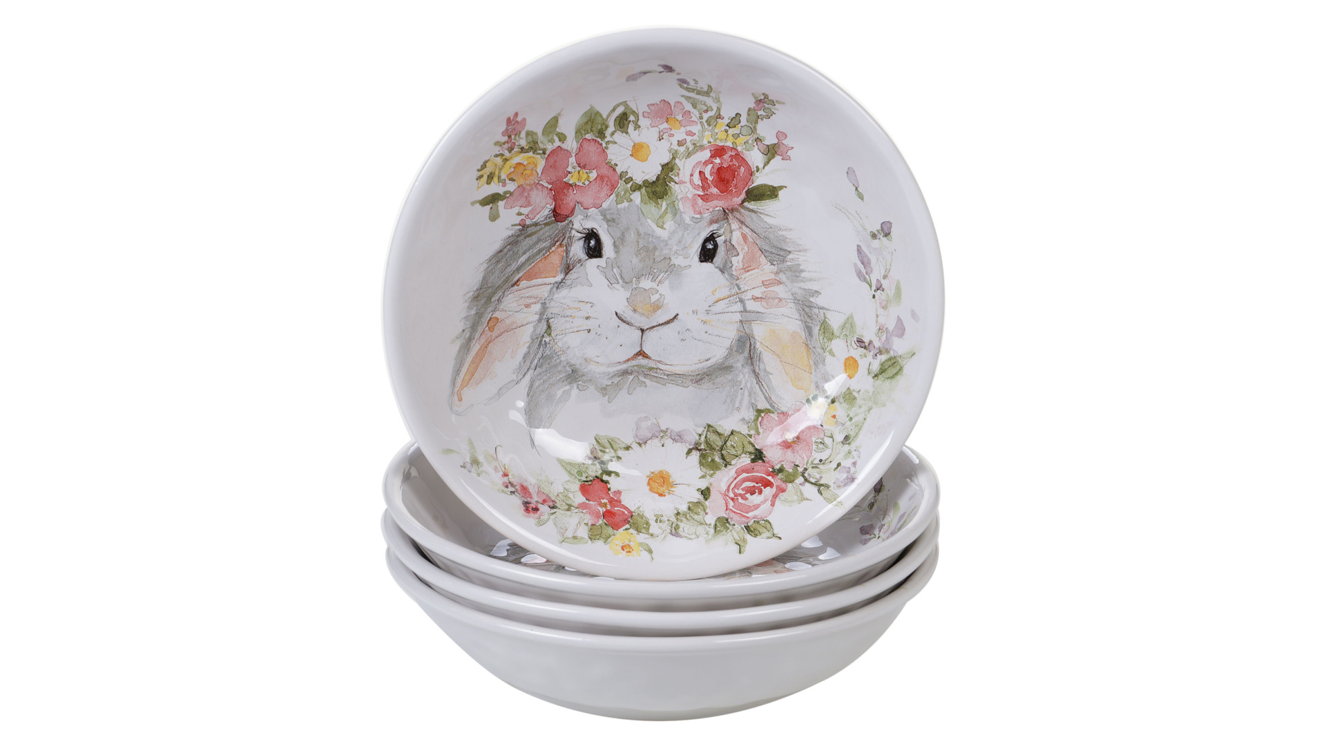 10648260 Certified International Тарелка суповая Certified Int. Милый кролик 23см, керамика Керамика  - Вид №1