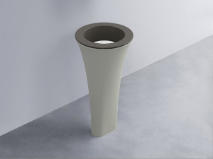 AMLA45-FN+AMPILT-BL+AMCOLT-PM Раковина Amedeo Tondo отдельностоящая cielo Enjoy + Amedeo