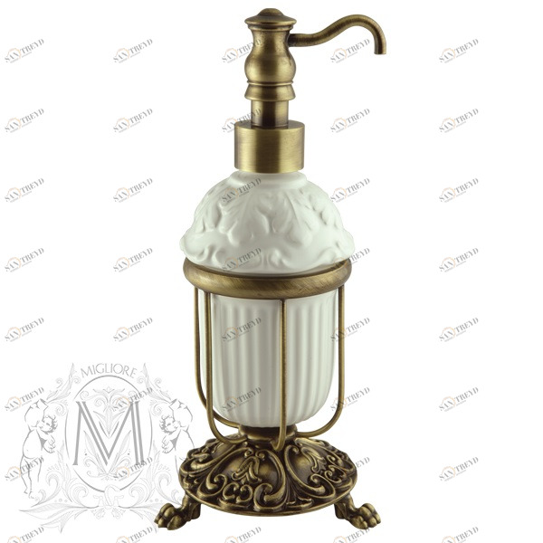 Дозатор жидкого мыла MIGLIORE Elizabetta ML.ELB-60.117.BR - бронза 