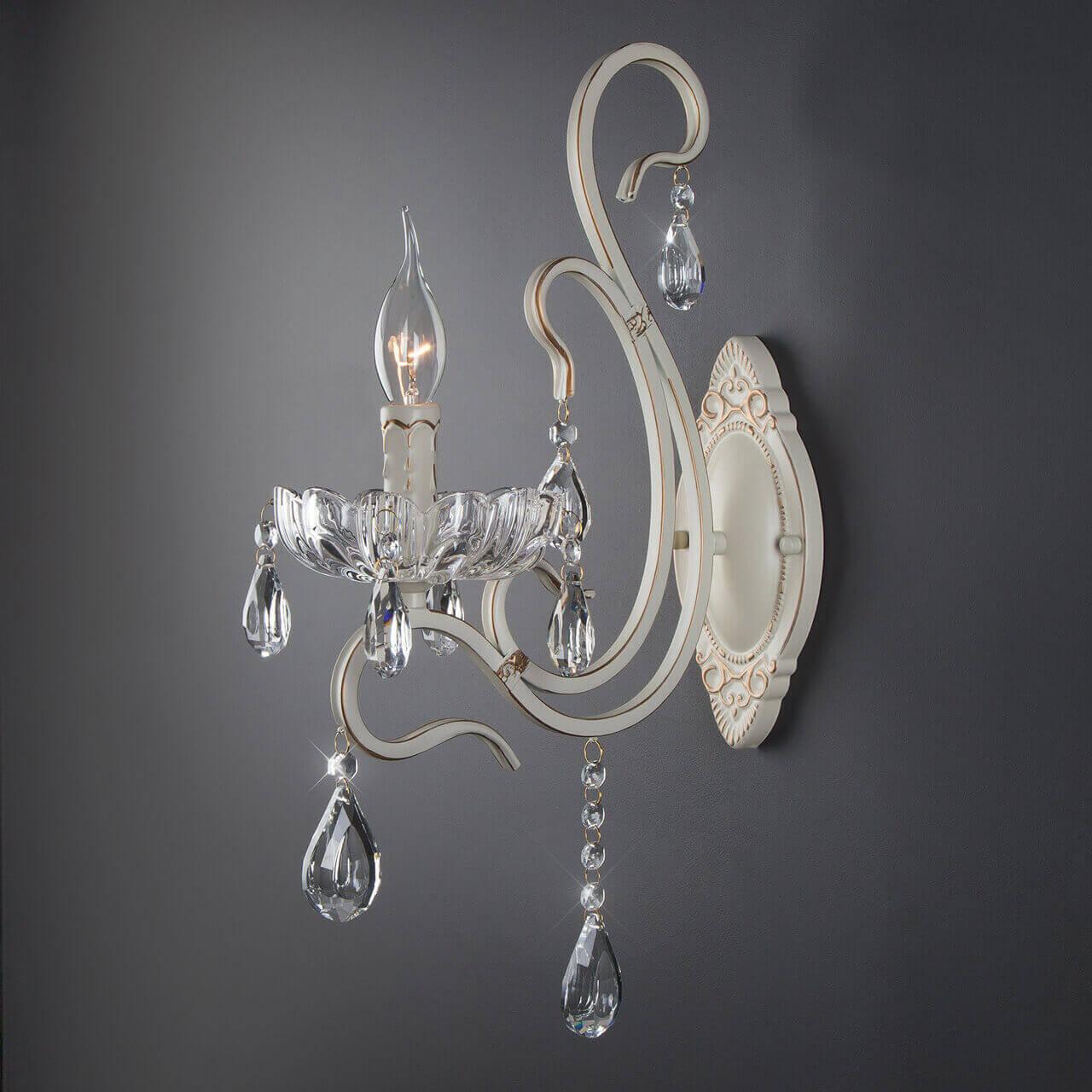 Бра настенное белое Eurosvet 12205/1 Strotskis EUROSVET СВЕЧА 00-3927695 Белый  - Вид №3