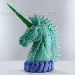 281 ORIGINALMURANOGLASS Скульптура Единорог - автор Pino Signoretto - муранское стекло OMG  см  - Вид №1