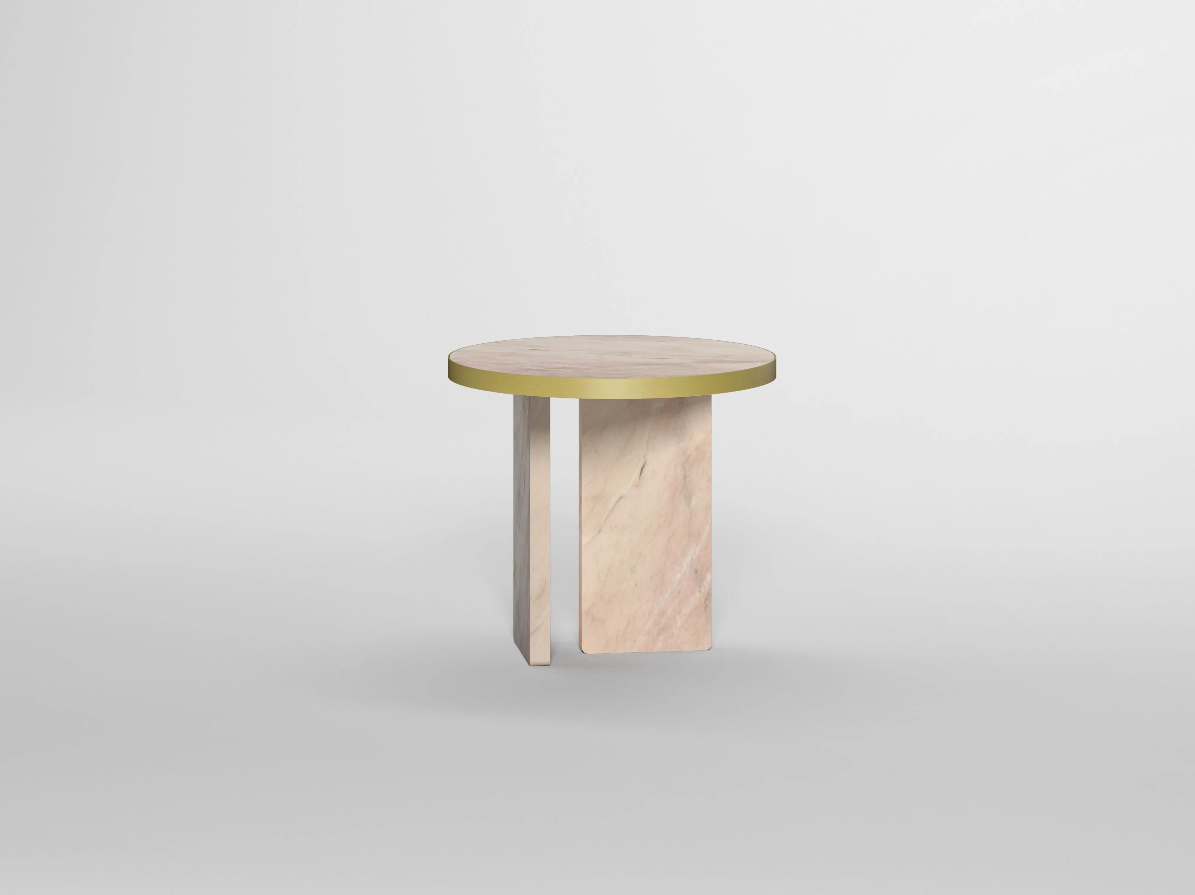 Травертин круглый журнальный столик Davani Purity ARCH-00027089 - Вид №20