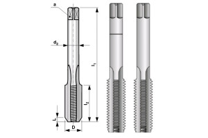 15780226 Набор метчиков из 2-х шт. MF14 шаг 1.5мм, мелкая резьба 110141 Bucovice Tools
