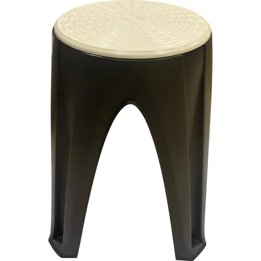 Табурет садовый Ingreen Rattan вращающийся пластик коричневый/бежевый STLM-2145260