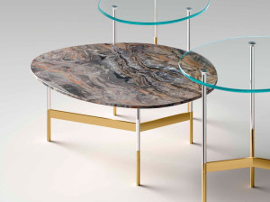 Журнальный столик с мраморной столешницей