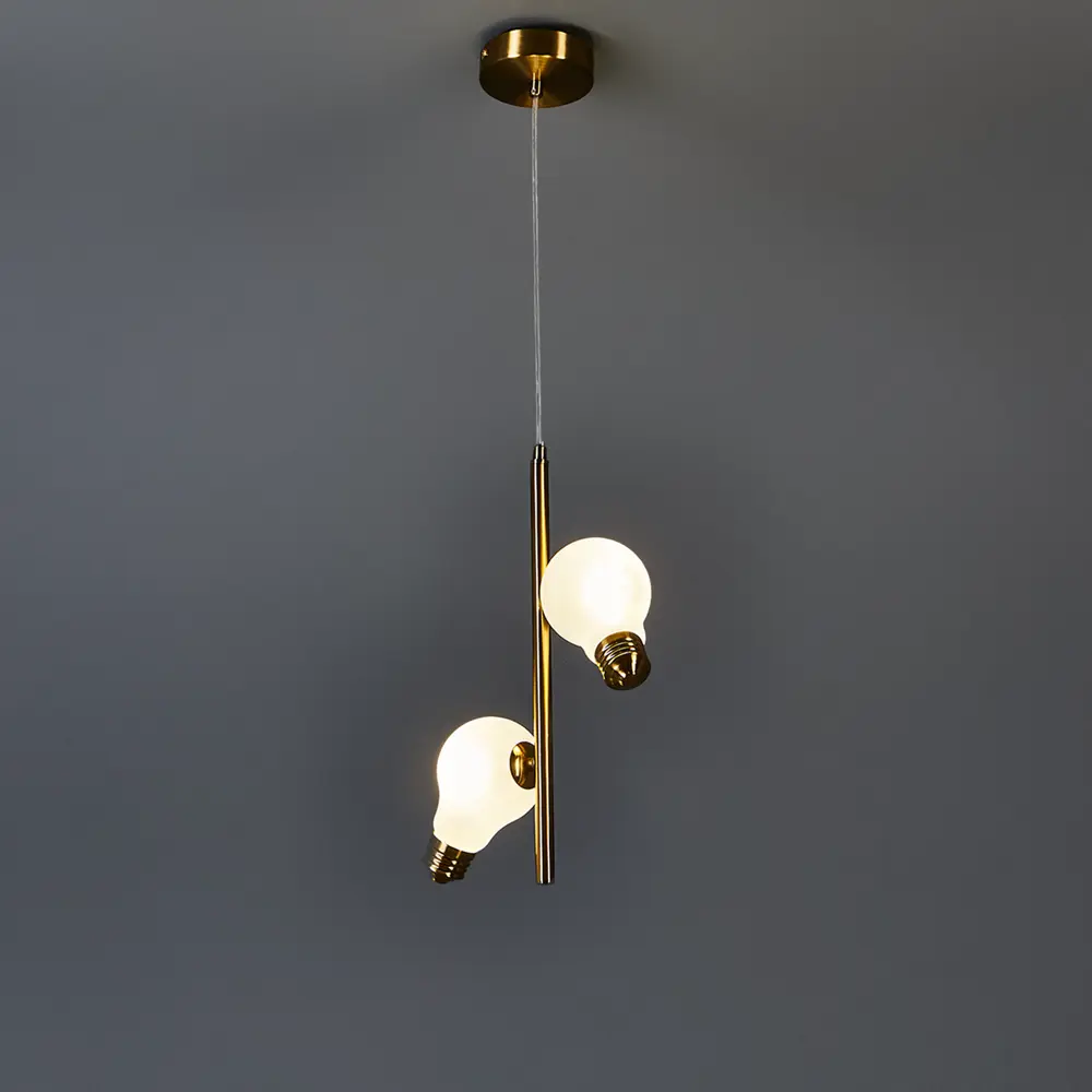 Freya Evidence — подвесной светильник с двумя стеклянными плафонами в латунном оформлении 89389959 STLM-1575951 - Вид №1