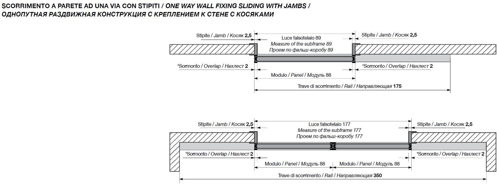 Longhi Лакированная раздвижная дверь из закаленного стекла Aluminiun chic – doors Serie 340 - Вид №7
