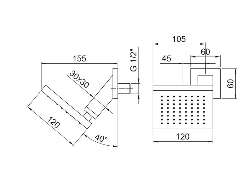 Регулируемая насадка для душа Fantini Rubinetti 8087 ARCH-00152882 - Вид №2
