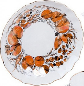 10542626 Императорский фарфоровый завод Сервиз чайный ИФЗ "Мой сад" на 6 персон 20 предметов, 250мл, ф.Тюльпан Фарфор твердый