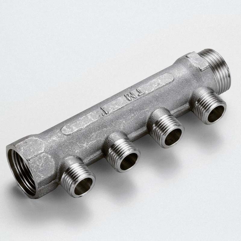 Коллектор НВ 3/4" никелированный TIEMME 2 выхода 1/2"Н 36мм 1910037