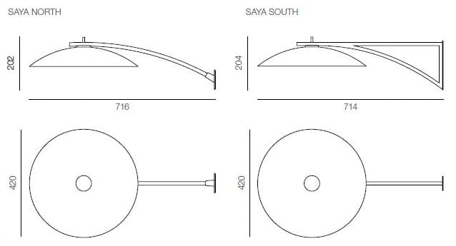 Латунный светодиодный настенный светильник Rakumba Saya ARCH-00136219 - Вид №6