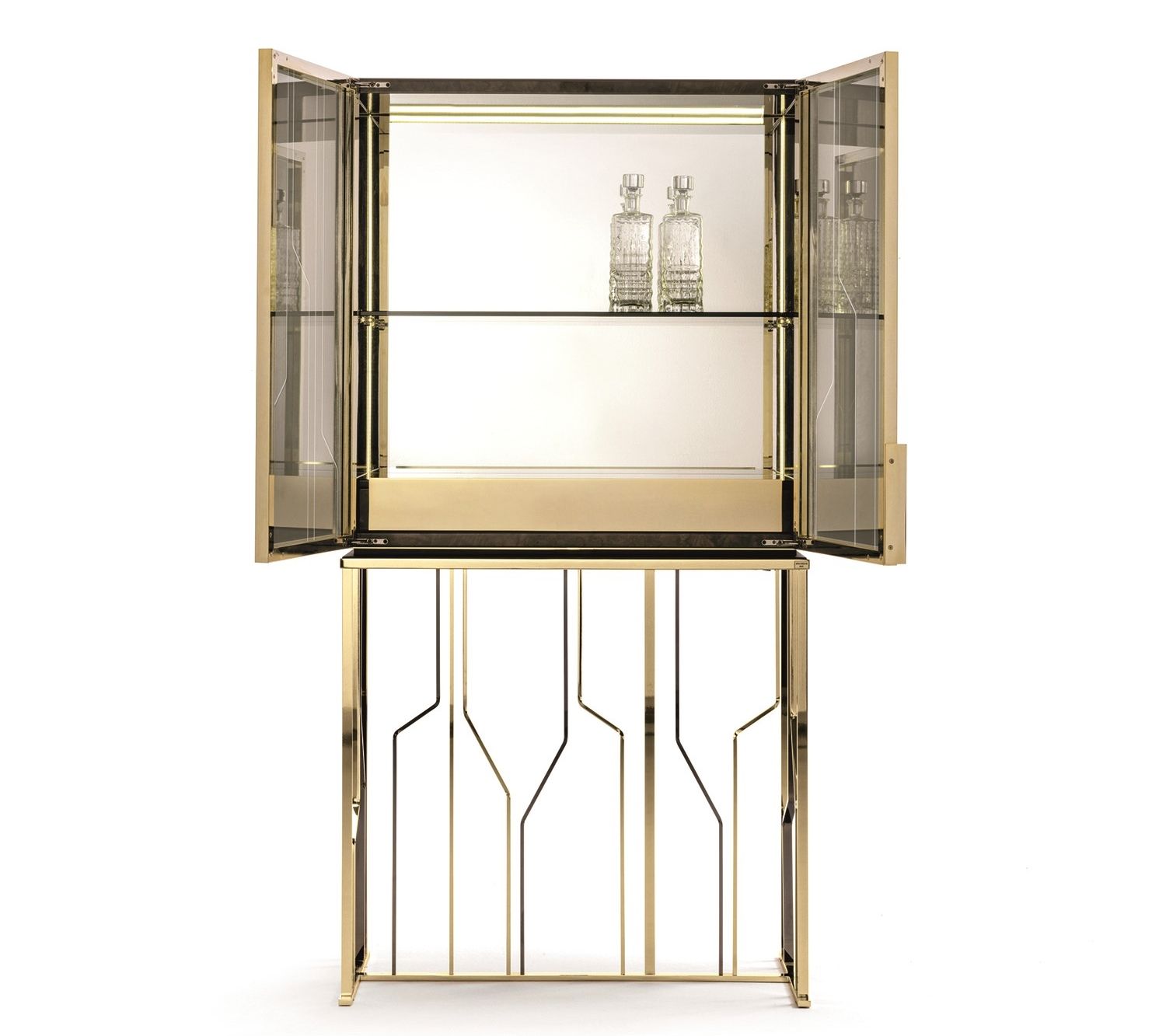 Стеклянный барный шкаф со встроенным освещением Longhi Loveluxe 2017-Essence collection ARCH-00063783 - Вид №1