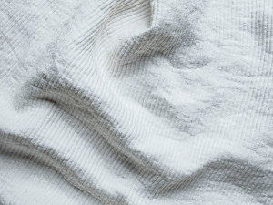 Льняная однотонная ткань